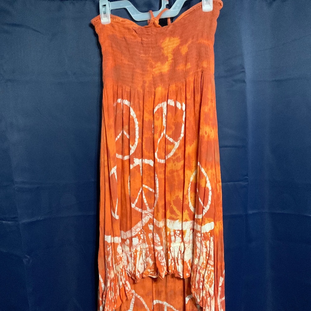 Tube dress ties around neck size L/XL.   W116